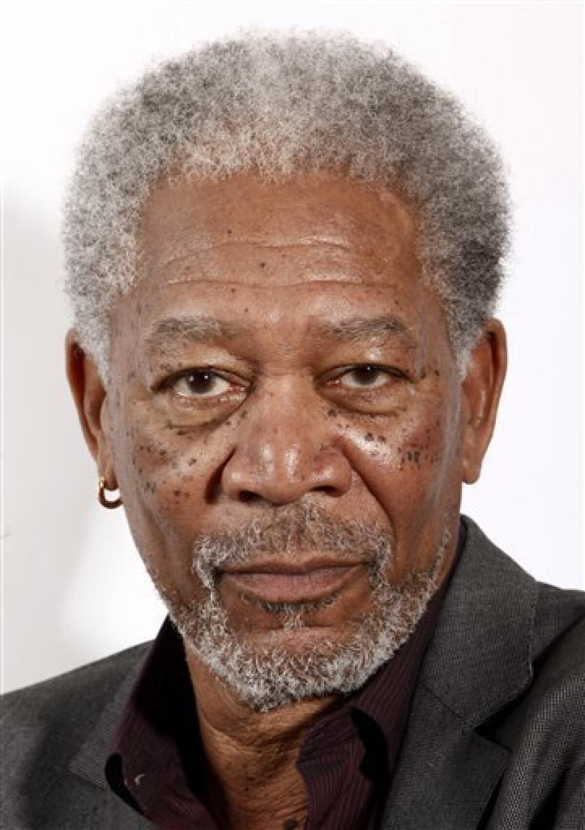 FILE - In this Dec. 5, 2009 file photo, Morgan Freeman, a cast member in the upcoming film "Invictus", poses for a portrait in Beverly Hills, Calif. (AP Photo/Matt Sayles, file)