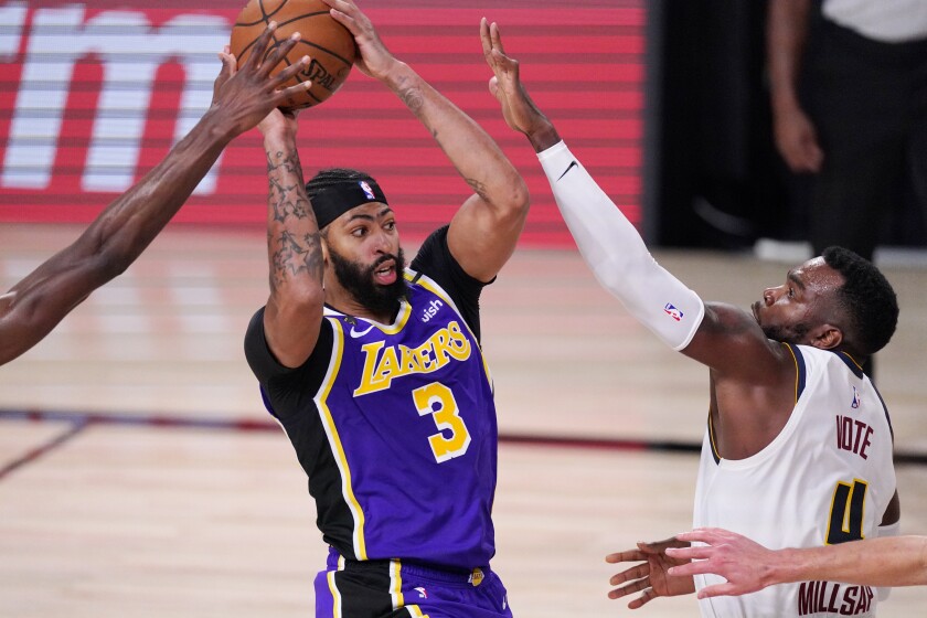 Lakers Defeat Nuggets To Advance To The Nba Finals Los Angeles Times