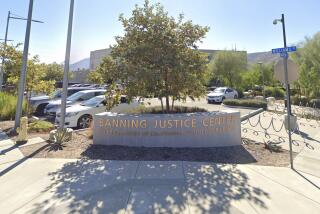 Exterior of Banning Justice Center.