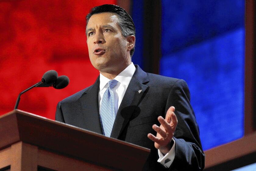 "On paper, he's just right out of central casting for the kind of image the party needs," one GOP strategist says of Nevada Gov. Brian Sandoval.
