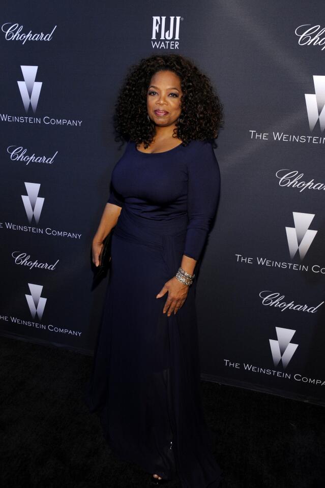 Producer/actress Oprah Winfrey attends The Weinstein Co.'s Academy Awards nominees dinner.