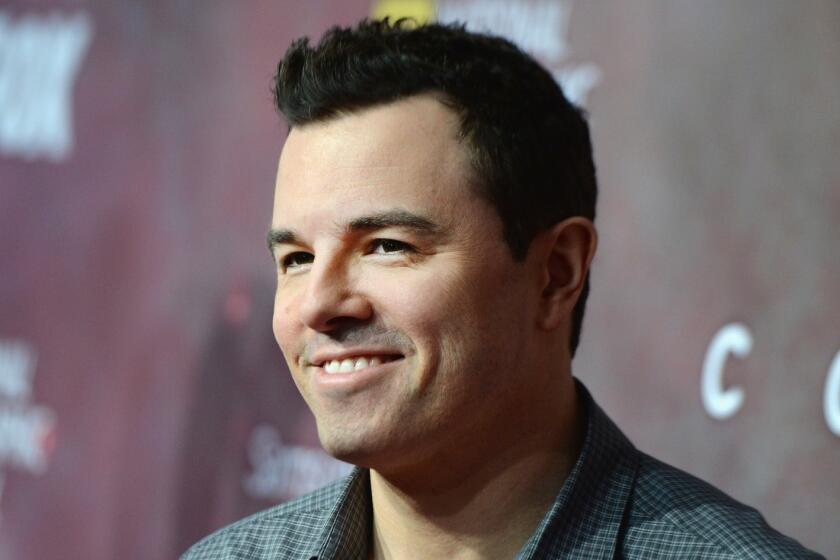 Executive producer Seth MacFarlane attends the premiere of Fox's "Cosmos: A SpaceTime Odyssey" at the Greek Theatre on Tuesday in Los Angeles.