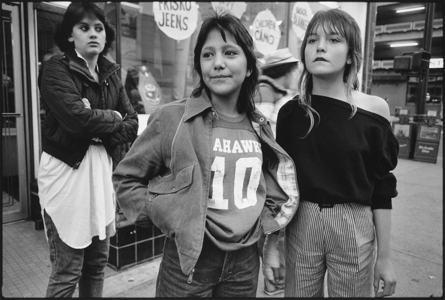 "Tiny With Her Friends on Pike Street, 1983," Mary Ellen Mark. From the book "Tiny: Streetwise Revisited."