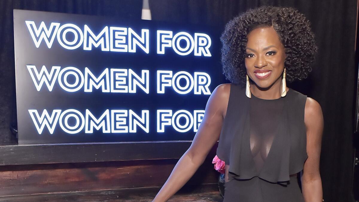 Viola Davis at the Women In Film Pre-Oscar Cocktail Party presented by Max Mara and Lancôme at Crustacean Beverly Hills.