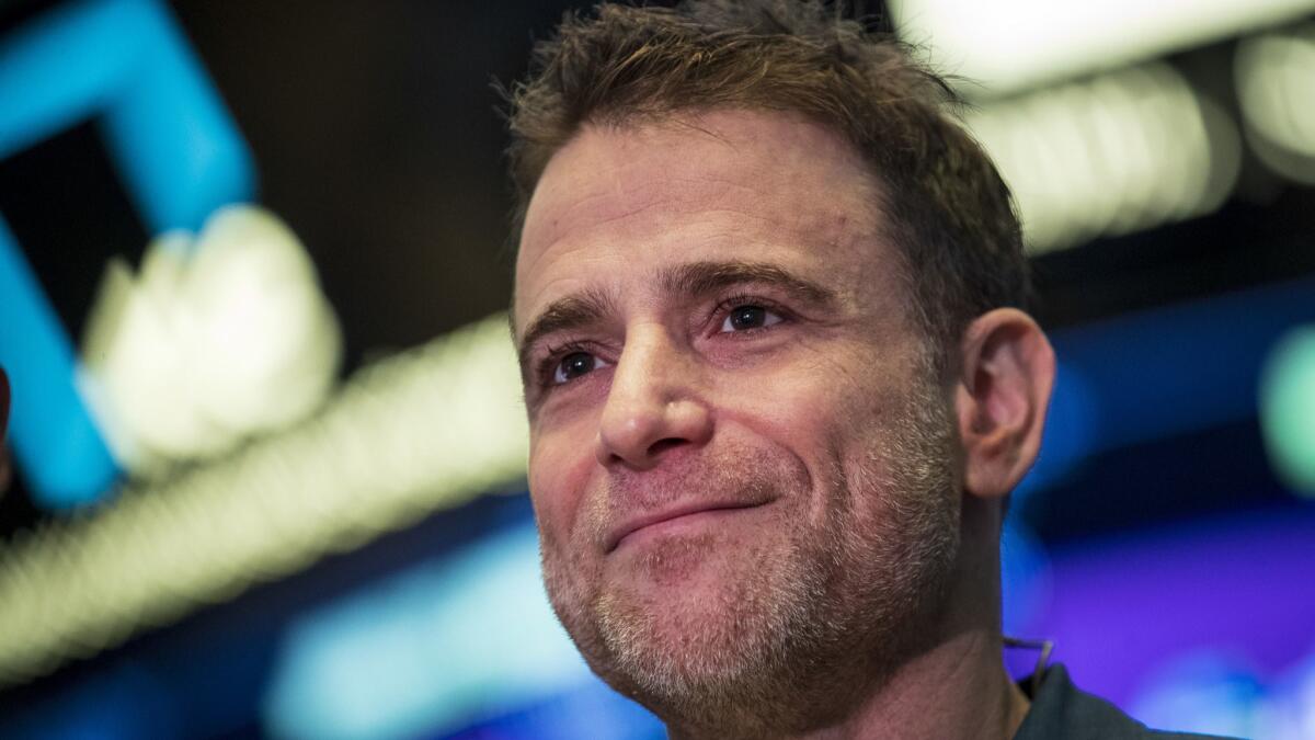 Stewart Butterfield, co-founder and CEO of Slack, shortly after ringing the opening bell the New York Stock Exchange on June 20.