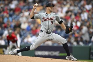 Tigers starting pitcher Jack Flaherty delivers the ball against the Cleveland Guardians on July 24