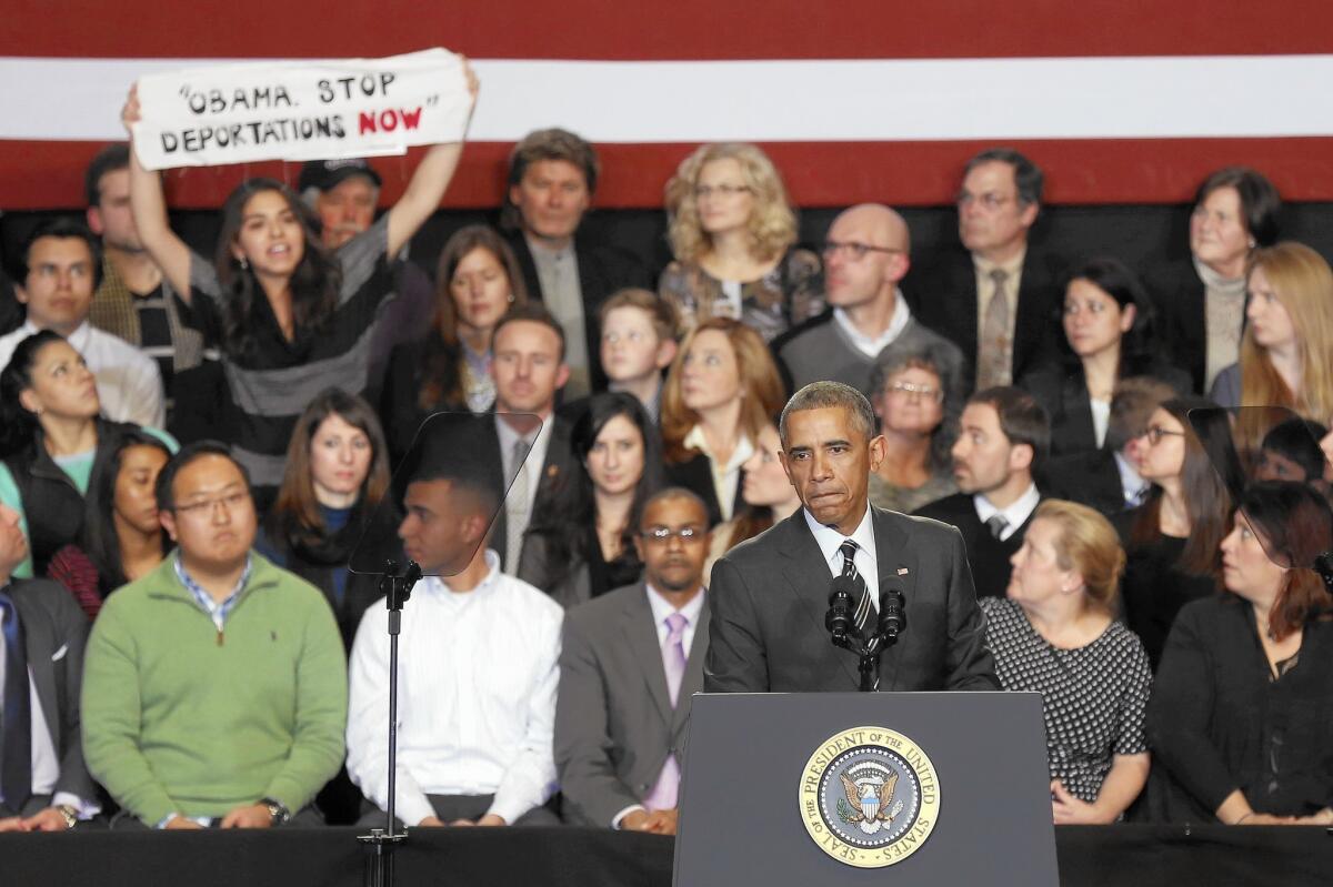 President Obama discusses immigration issues in Chicago in November.