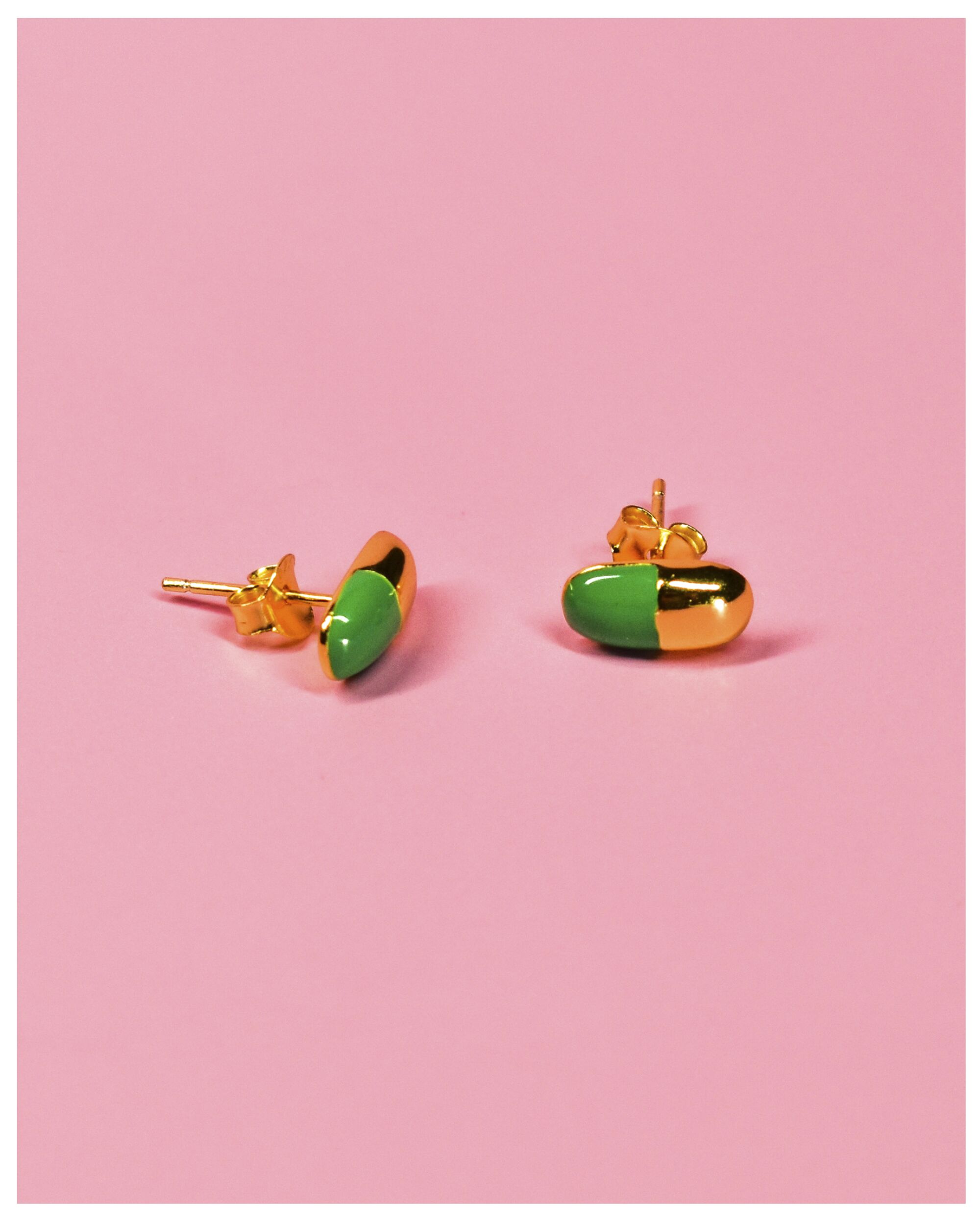 Dopamine stud earrings by Educated Chola