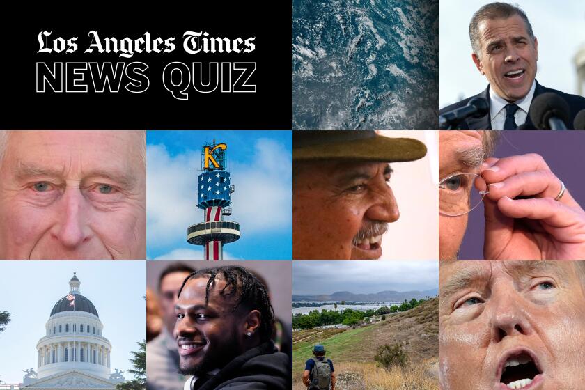 A collection of photos from this week's news quiz.