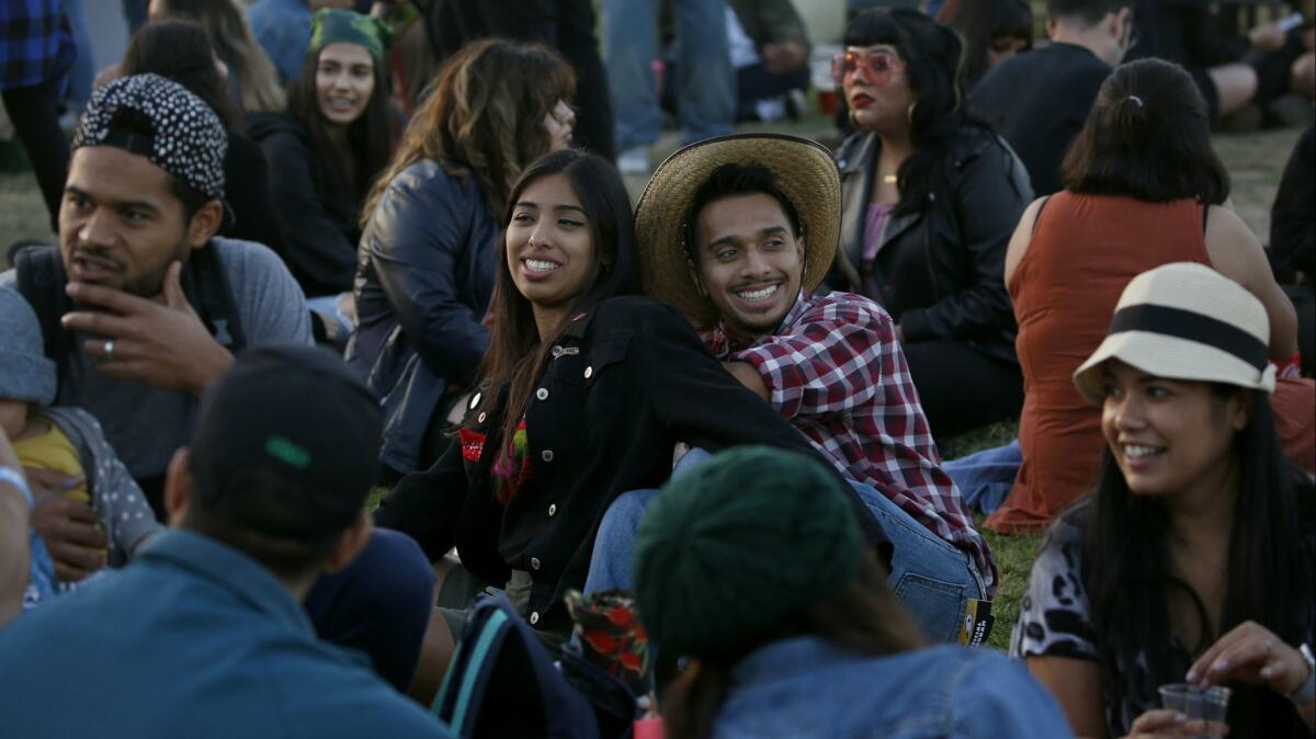 Fans enjoy the 2017 Tropicália Music & Taco Fest in Long Beach, which returns this weekend.