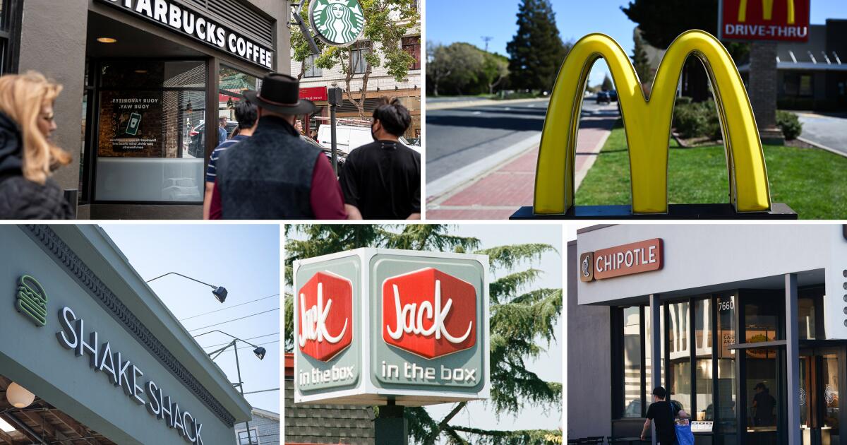 Higher prices on the menu as fast-food chains brace for California's big minimum wage jump