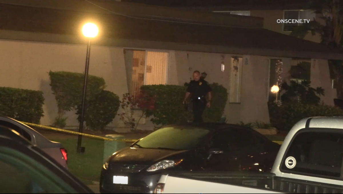 Police were investigating the killing of a  man found wounded in his girlfriend's home in Otay Mesa on Thursday.