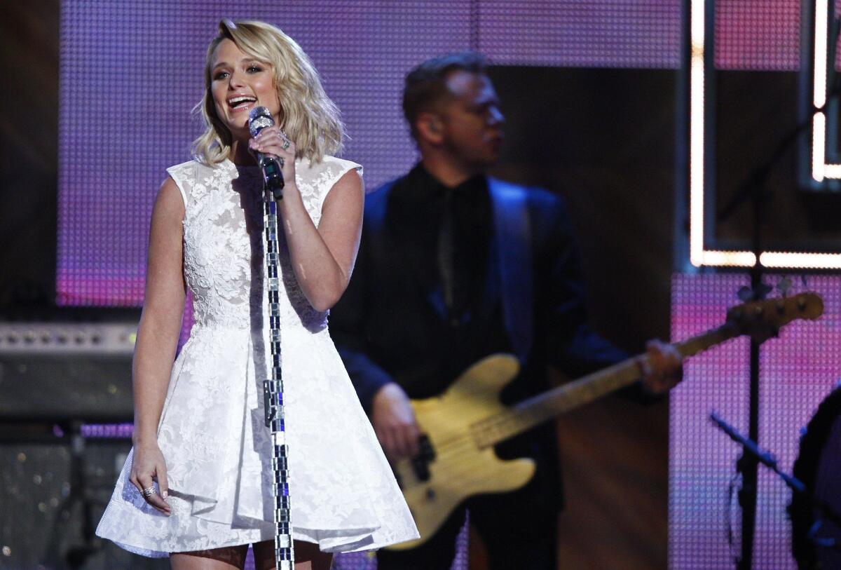 Miranda Lambert performs during the CMT Artist of the Year Awards in Nashville on Dec. 2, 2014.