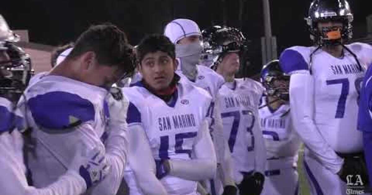 Football San Marino Falls To Modesto Central Catholic 56 21