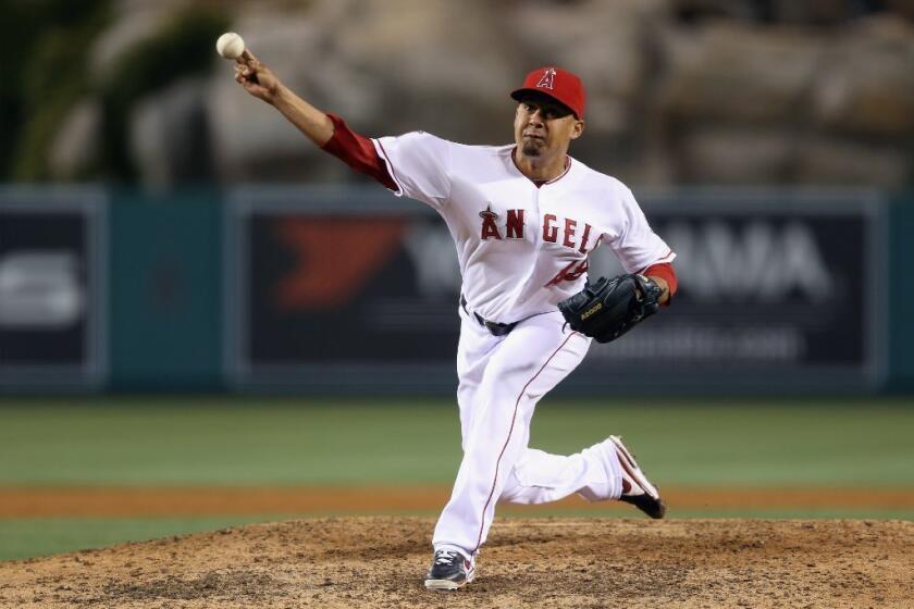 Angels closer Ernesto Frieri has been struggling the last couple of weeks.