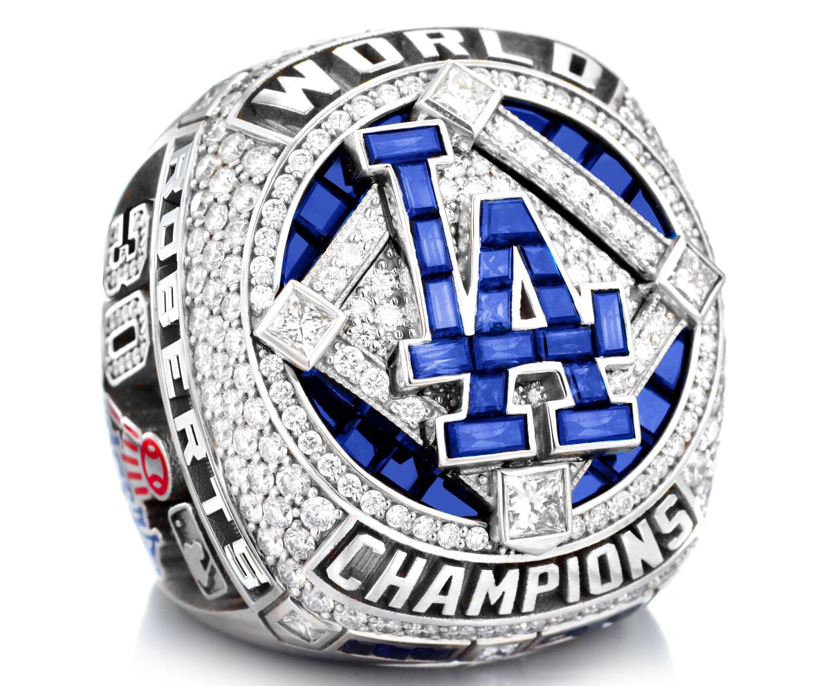 Pictures Dodgers' World Series rings feature 232 diamonds Los