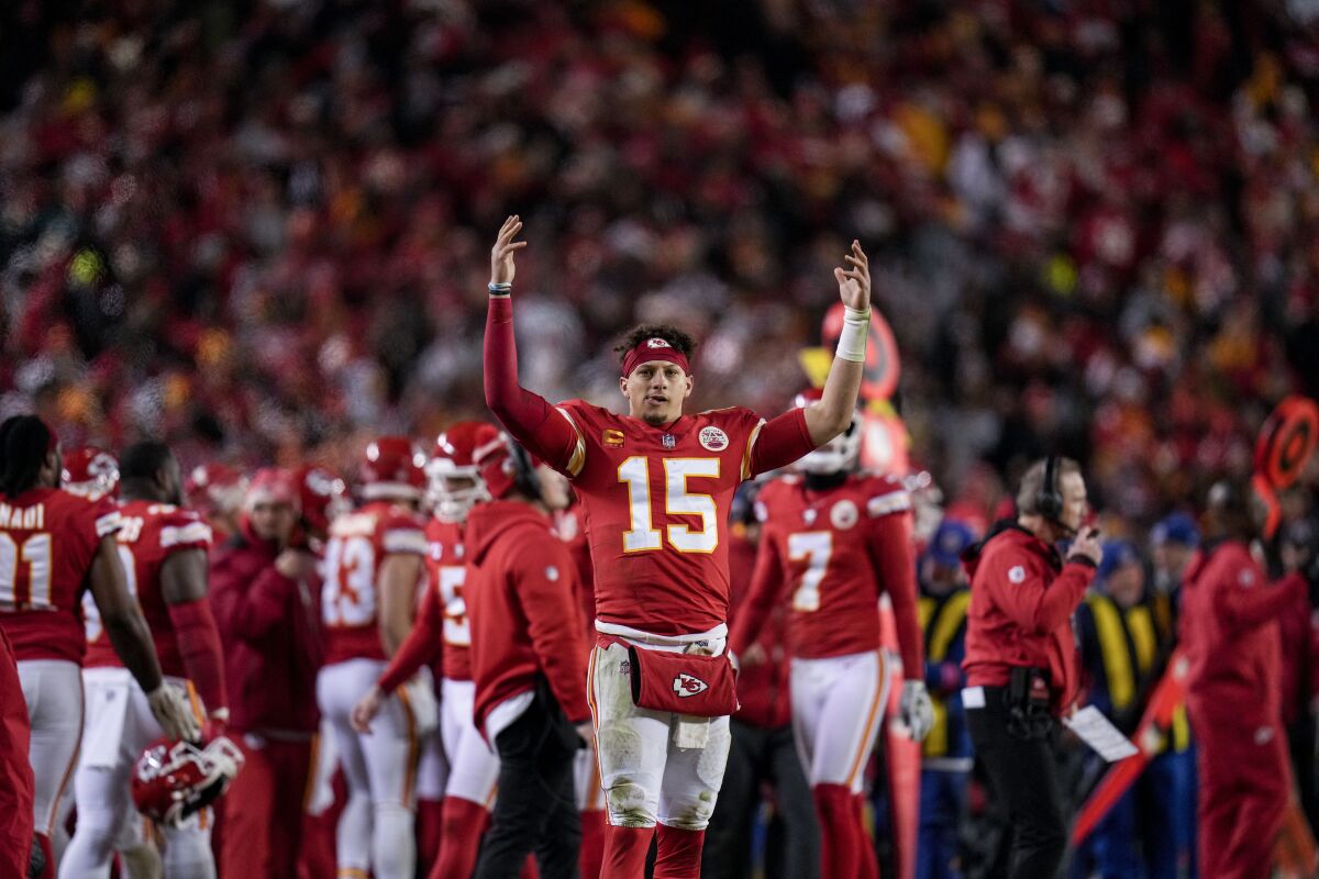 Chiefs' Reid: Mahomes 'going to play' vs Cincy for AFC title - The San  Diego Union-Tribune