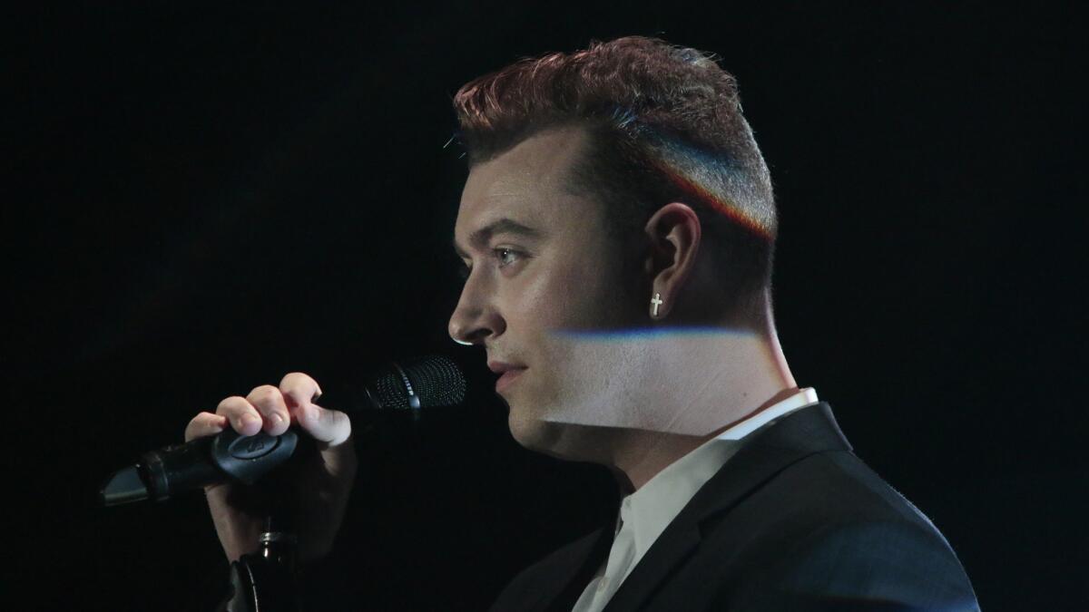 Sam Smith performs at the Greek Theatre in Los Angeles on Sep. 29, 2014.