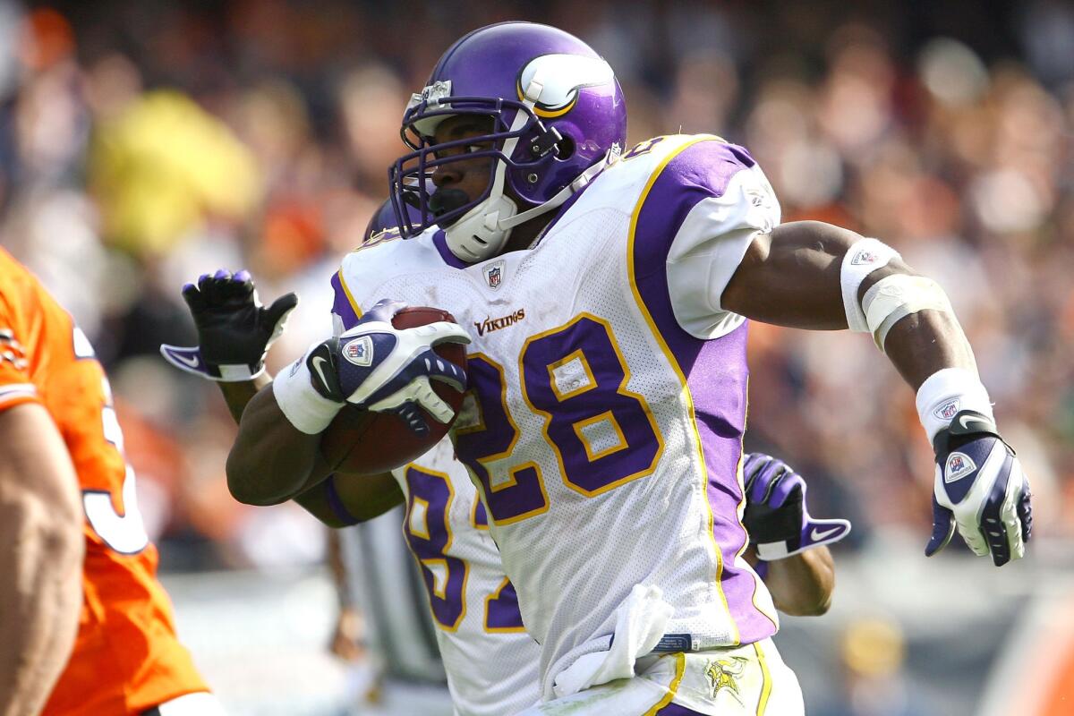 Vikings running back Adrian Peterson was the NFL's most valuable player in 2012 after rushing for more than 2,000 yards.