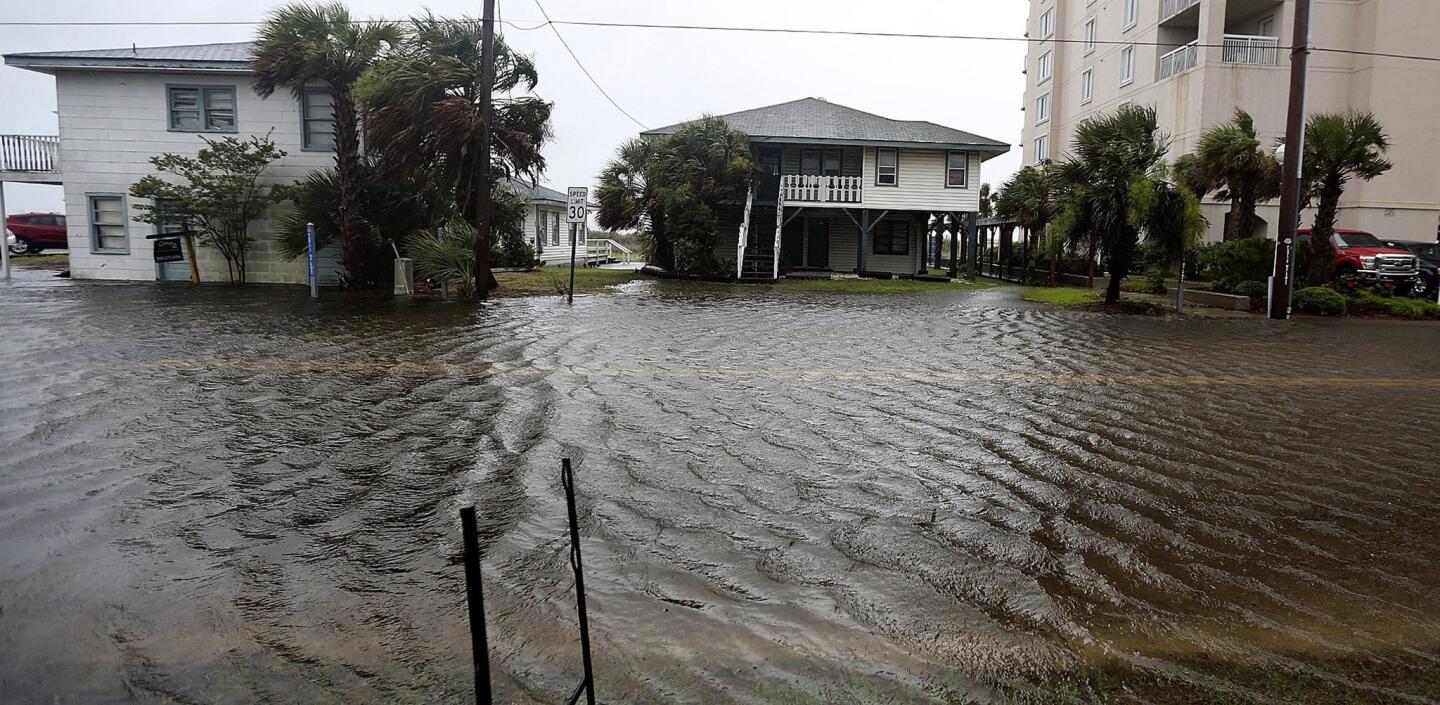 Water rises in North Myrtle Beach, S.C.