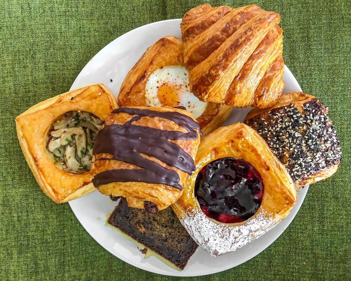 A selection of pastries available on weekends from Bon Temps in the Arts District.