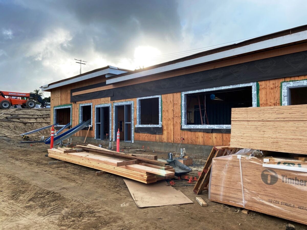 The new Sunset campus currently under construction.