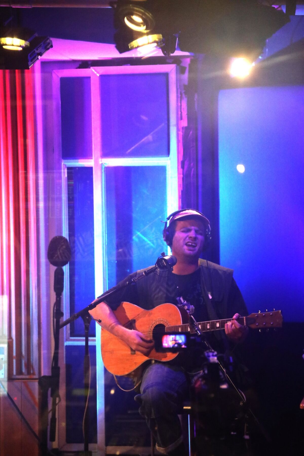 Singer Mac DeMarco gives a live performance on "Morning Becomes Eclectic," at KCRW on Nov. 8, 2018.