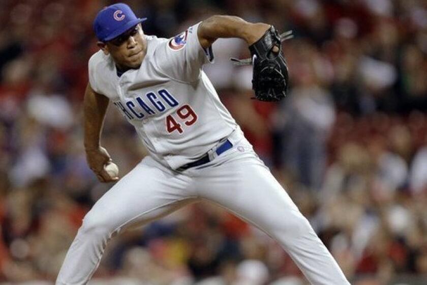 The Dodgers promoted Carlos Marmol to the majors in late July, a little more than two weeks after they acquired him in a trade with the Chicago Cubs.