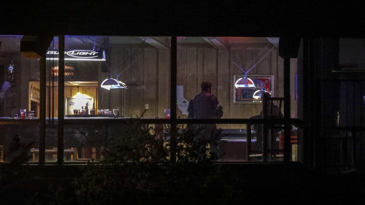 A gunman attacked a Thousand Oaks bar Nov. 7. The shooting was referenced in a Facebook post that prompted authorities to investigate Thursday.
