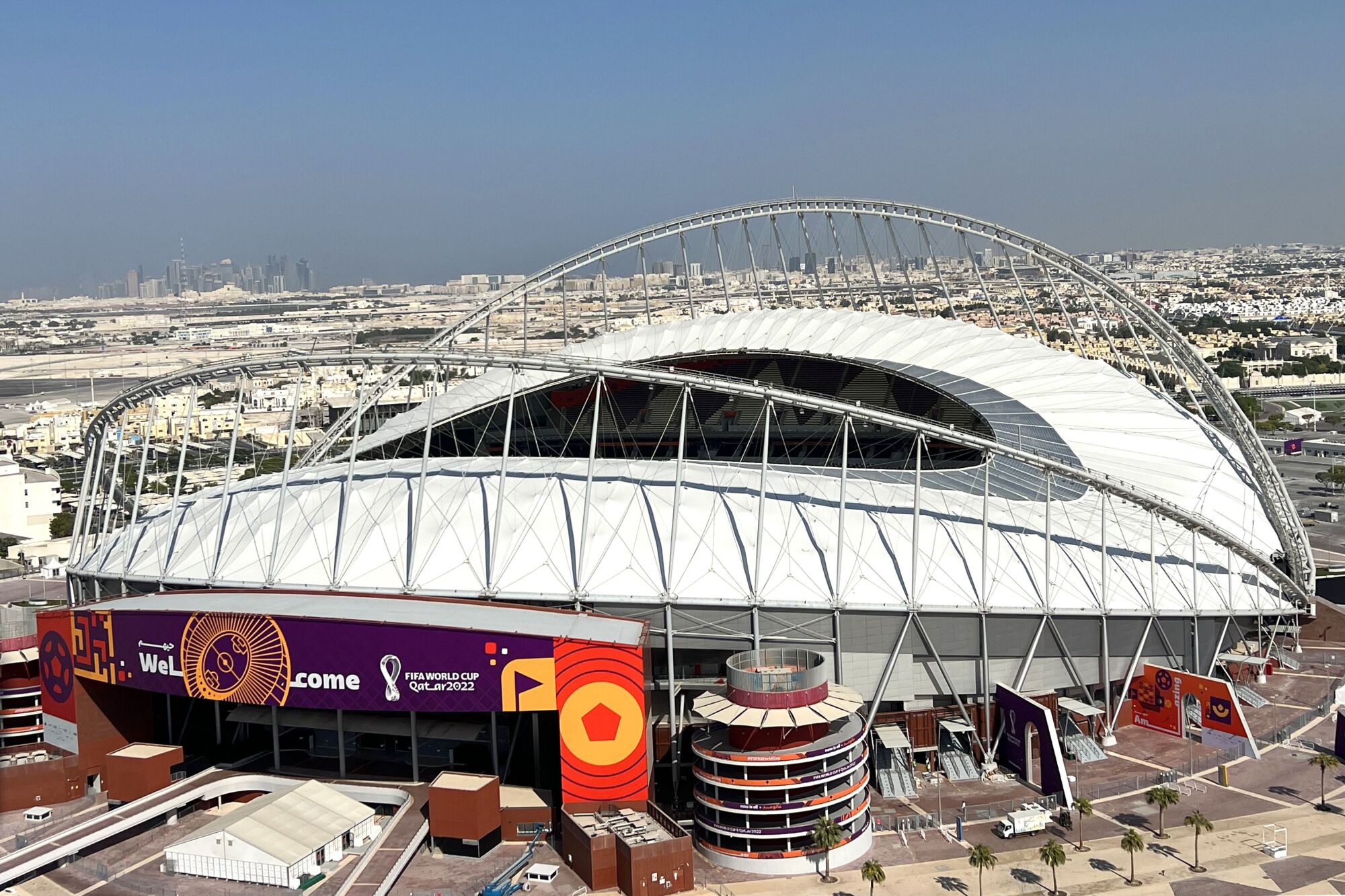 Khalifa International Stadium in Al Rayyan, Qatar.