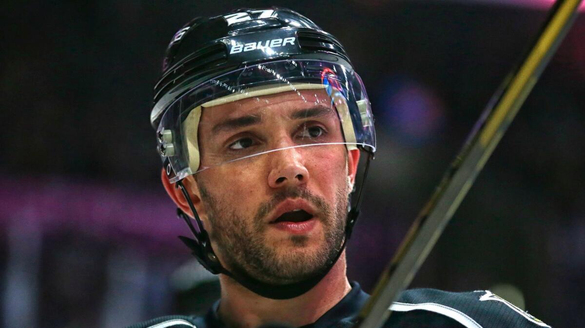 Kings defenseman Alec Martinez must sit out a week retroactive to Oct. 3.