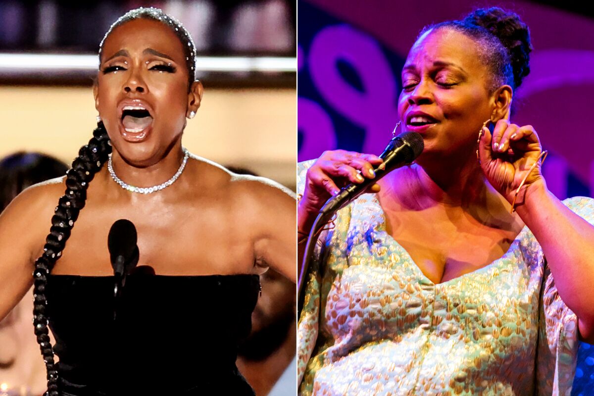 Sheryl Lee Ralph sings at the 74th Emmy Awards and Dianne Reeves performs at the 61st Monterey Jazz Festival.