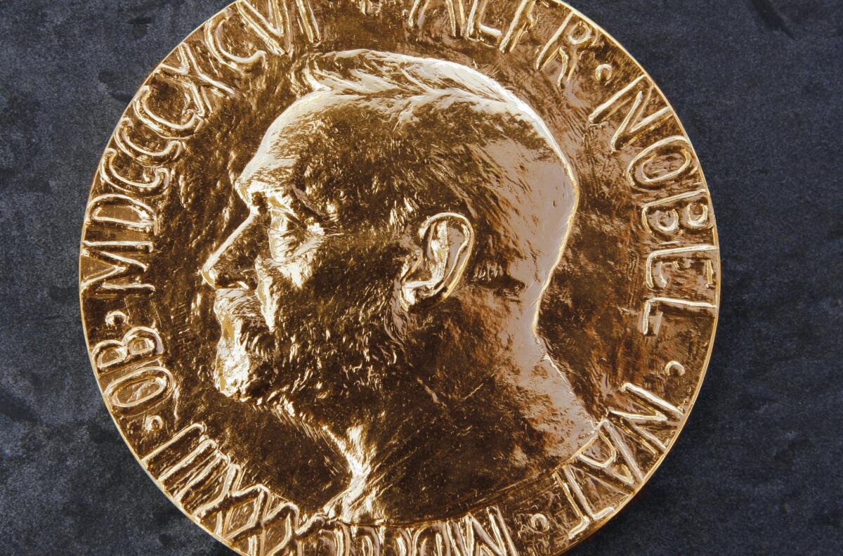 The Nobel Prize medal.