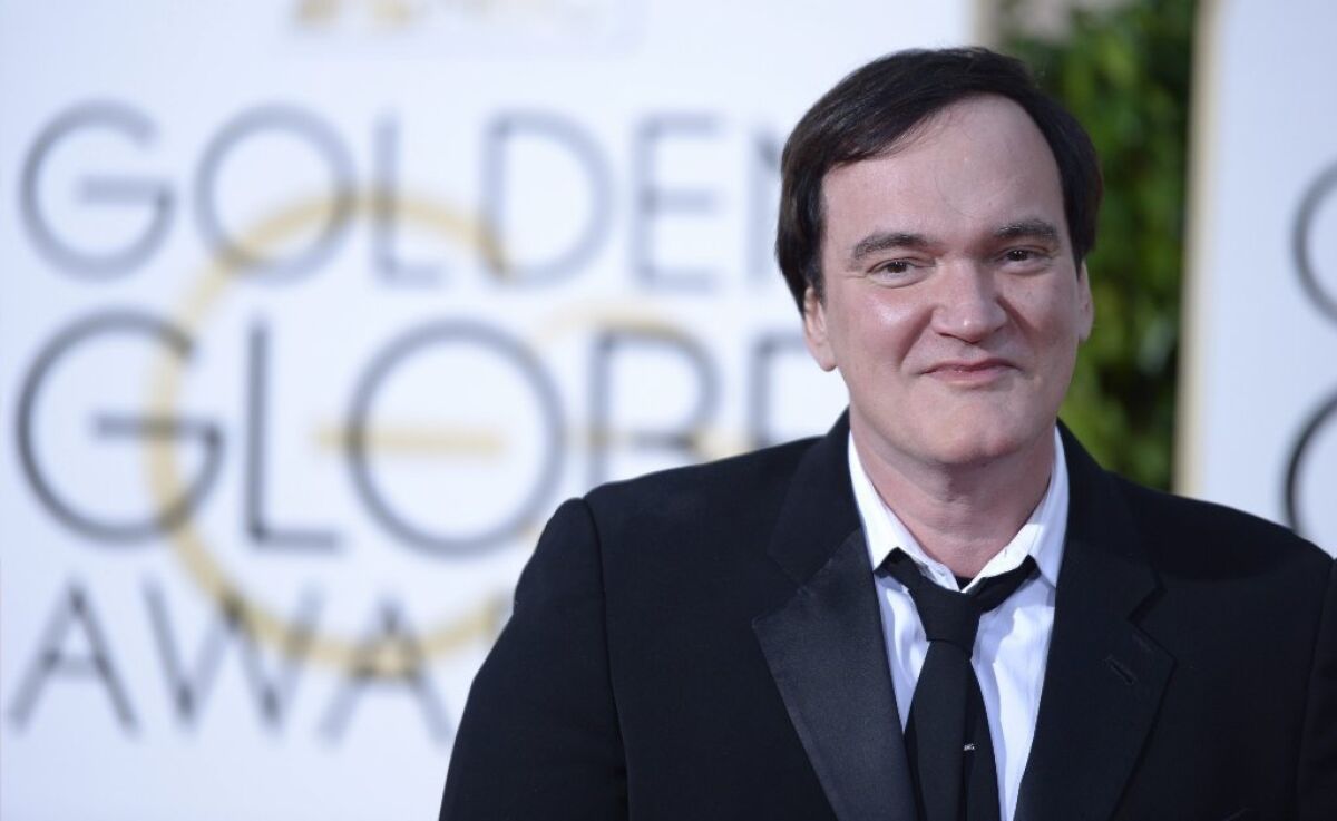 Director Quentin Tarantino used the term "ghetto" at the Golden Globes.