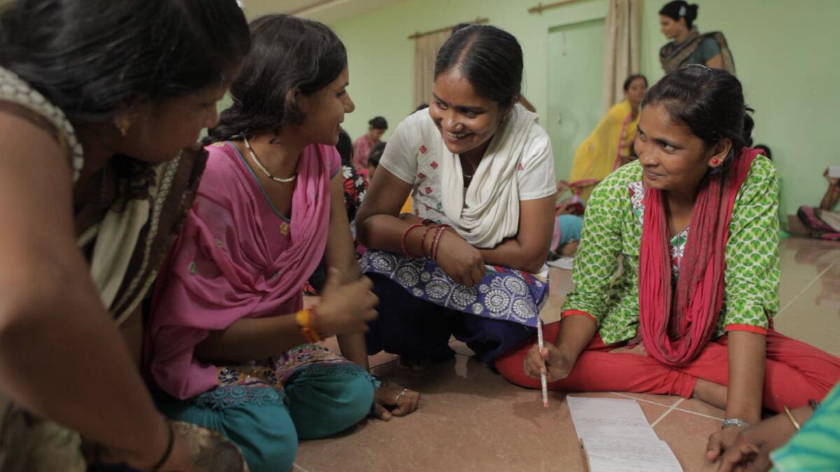 Women of Khabar Lahariya in the 2021 documentary “Writing With Fire.”