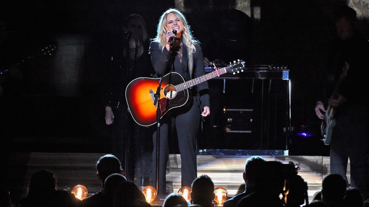 Miranda Lambert performs this month during the CMA Awards in Nashville.