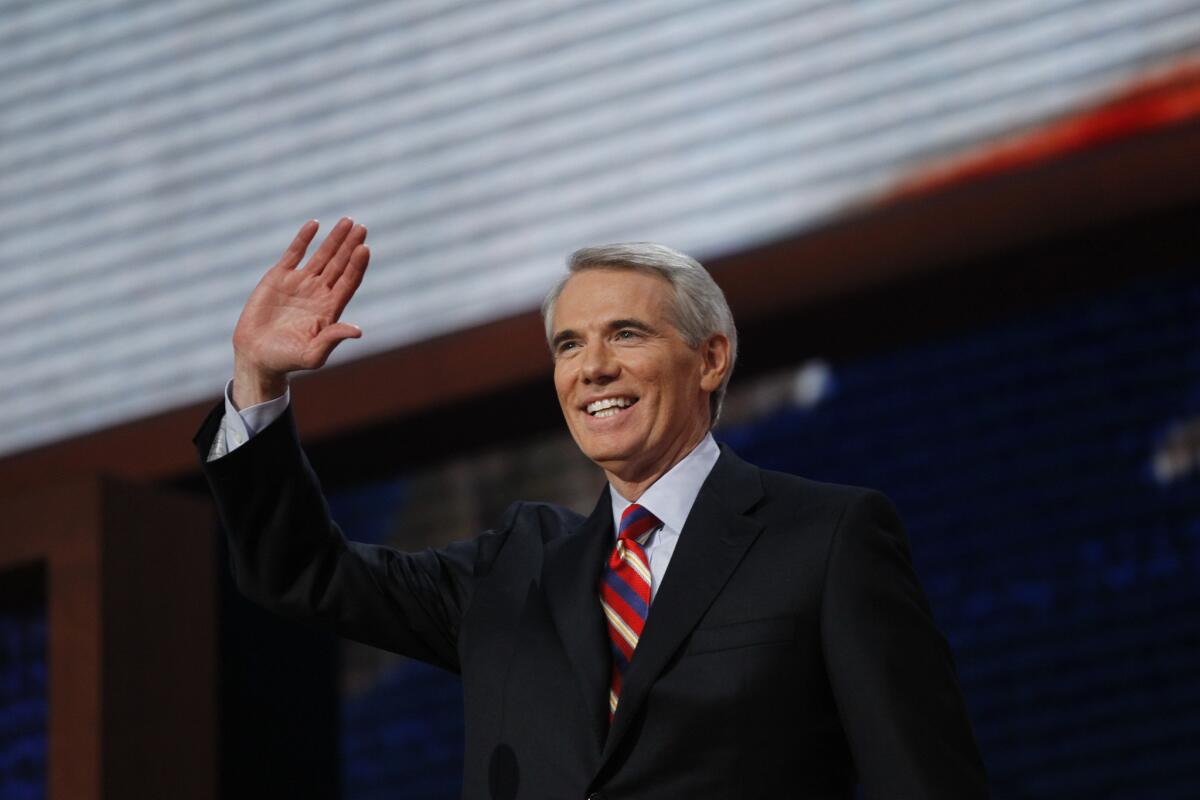 Sen. Rob Portman (R-Ohio) attends the Republican National Convention in Tampa, Fla., on Aug. 29, 2012.