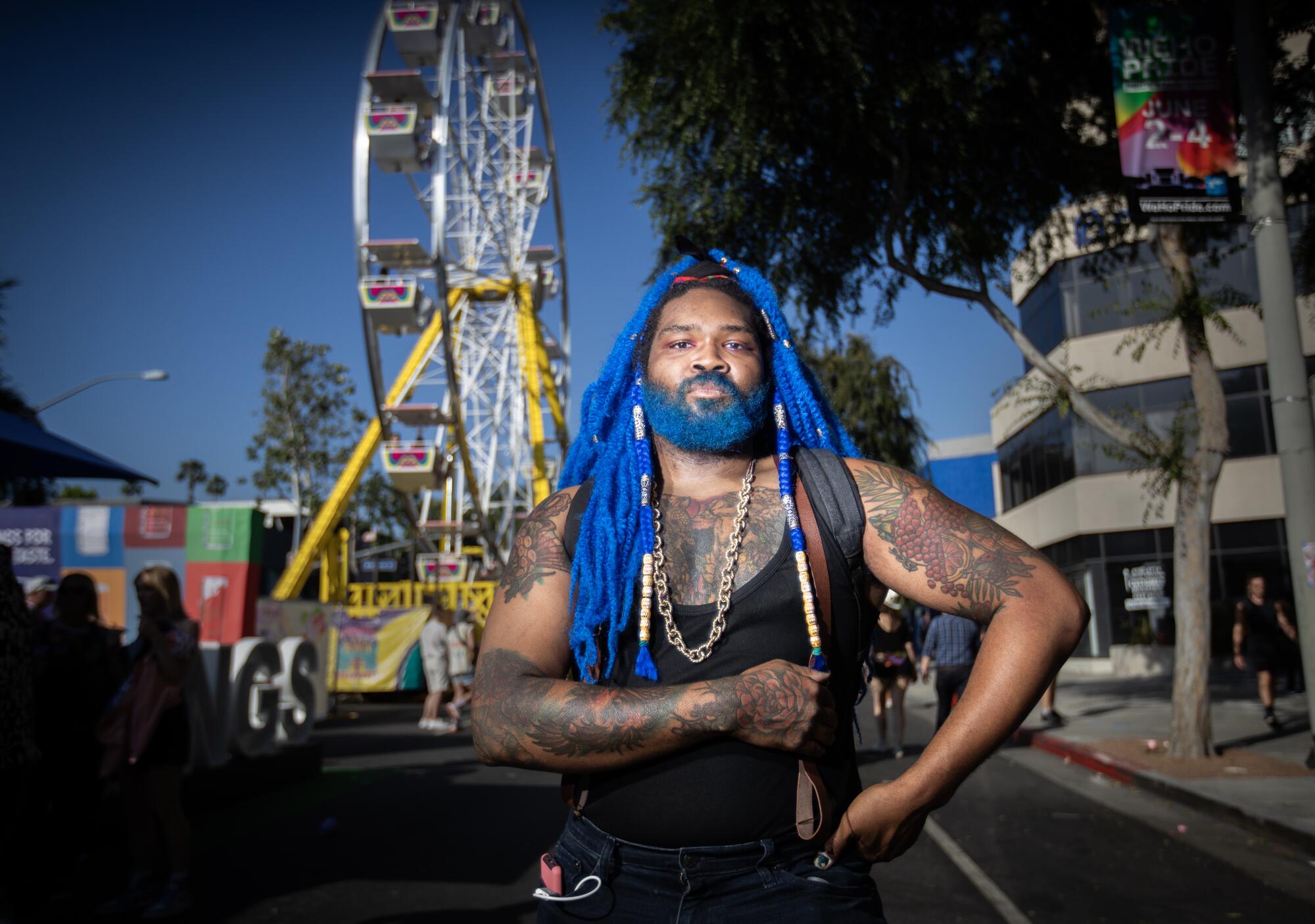 Alex "Alexis" Scott, of Lancaster, at the WeHo Pride Festival.