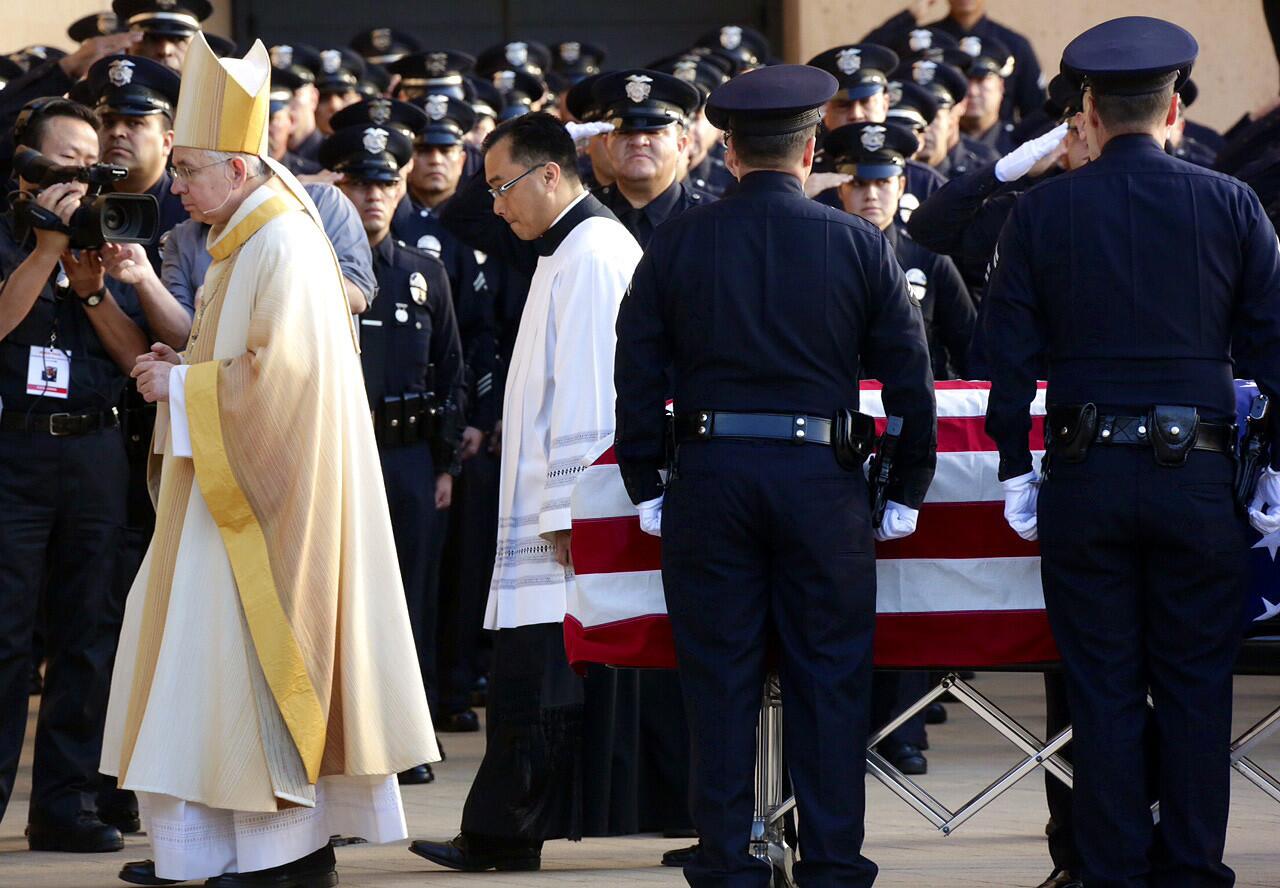 Funeral service for LAPD Officer Nicholas Lee