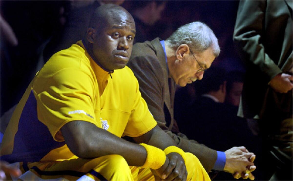 Jackson, right, who coached O'Neal for five seasons with the Lakers, added his thoughts to the trade viewed by many as a reaction to the Lakers' acquisition of Pau Gasol.