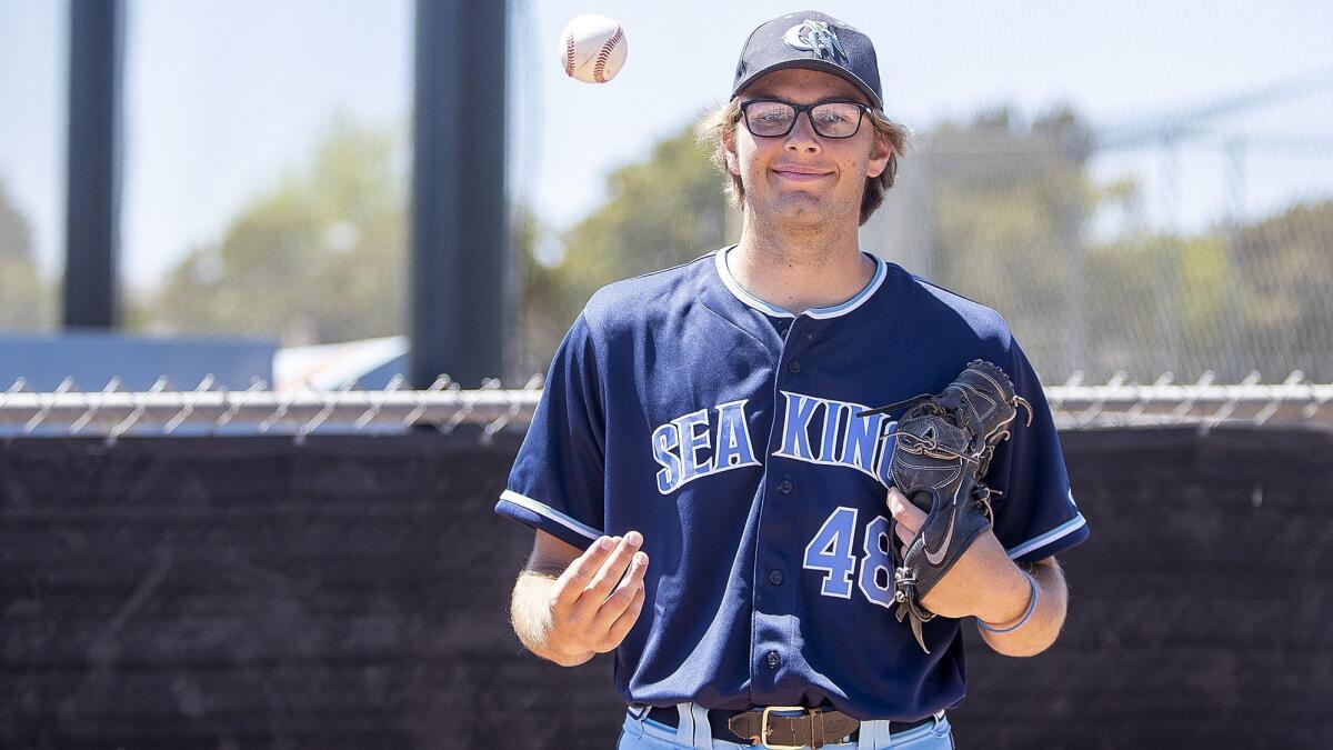 Junior pitcher Tommy Wilcox is 7-1 with a 1.34 earned-run average this season for the Corona del Mar High baseball team.