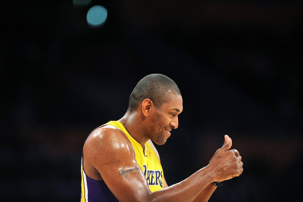 Metta World Peace recuerda su comienzo con los Lakers en 2009.