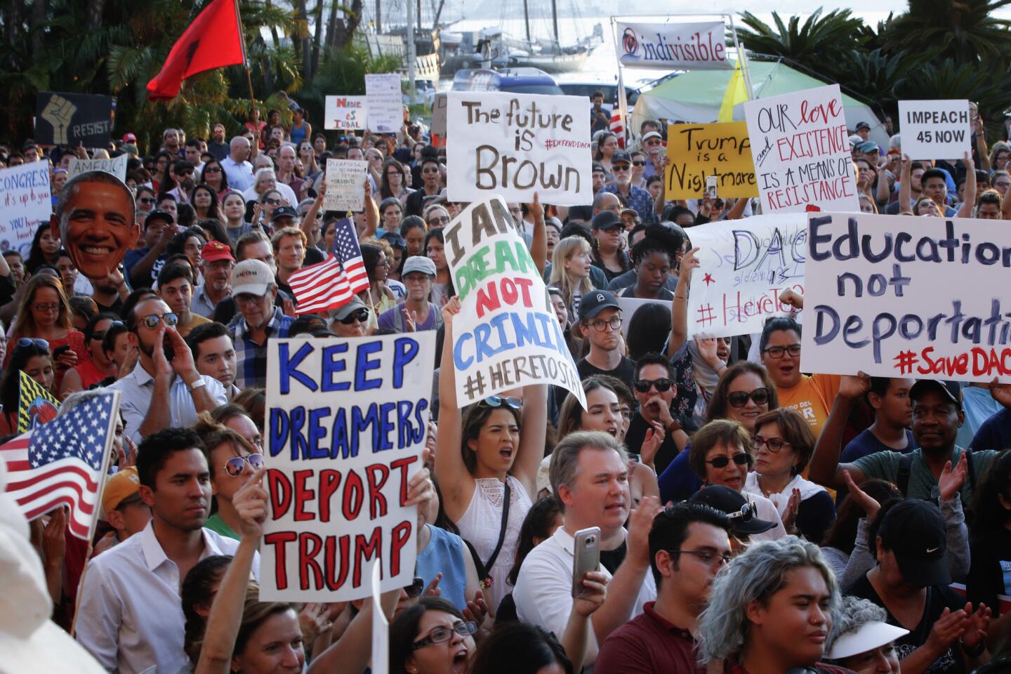 Rally for DACA support in San Diego