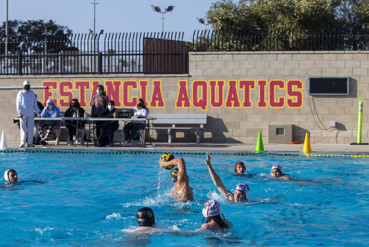 The Estancia High boys' water polo team is now 3-0 after Wednesday's win.