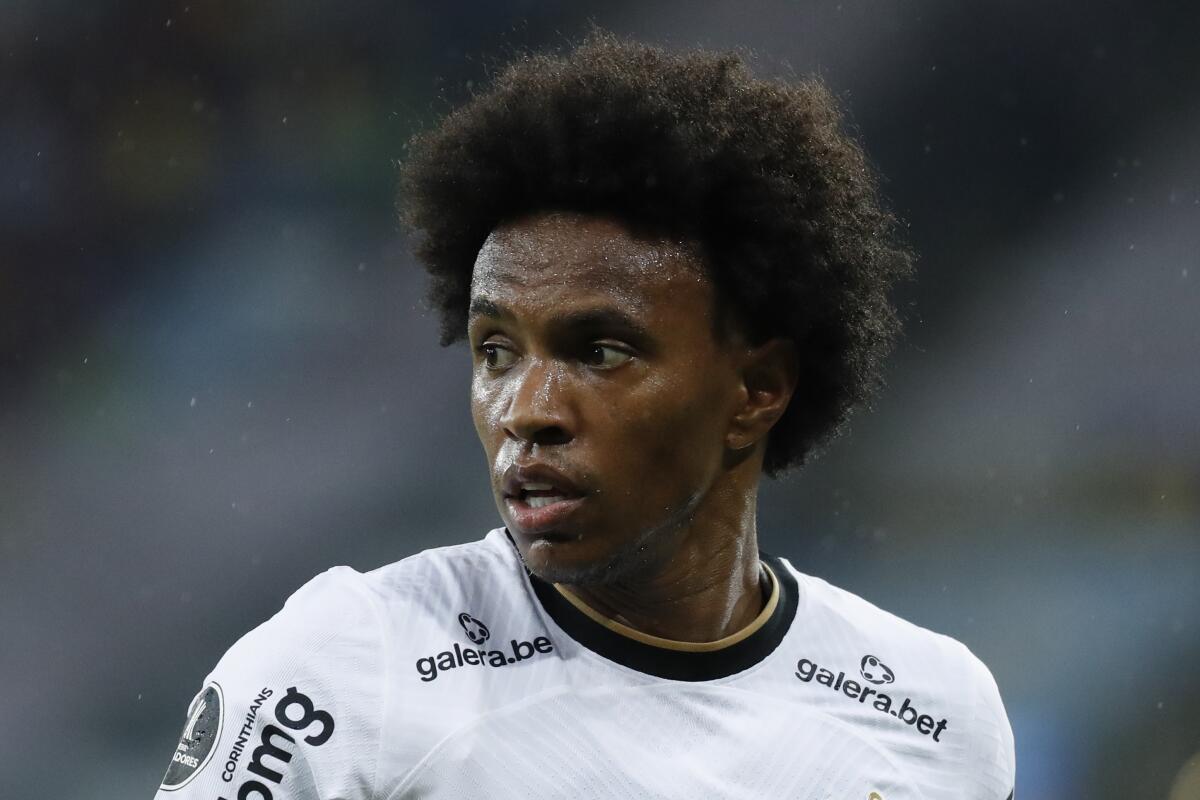 En foto del martes 9 de agosto del 2022, Willian de Corinthians durante el encuentro de vuelta 