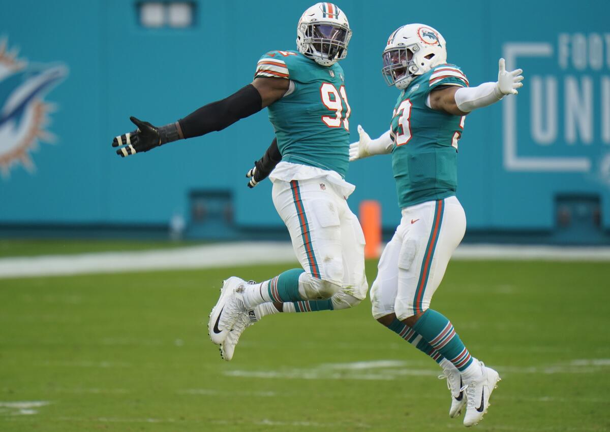 Dolphins discover ground game just in time for playoff push - The