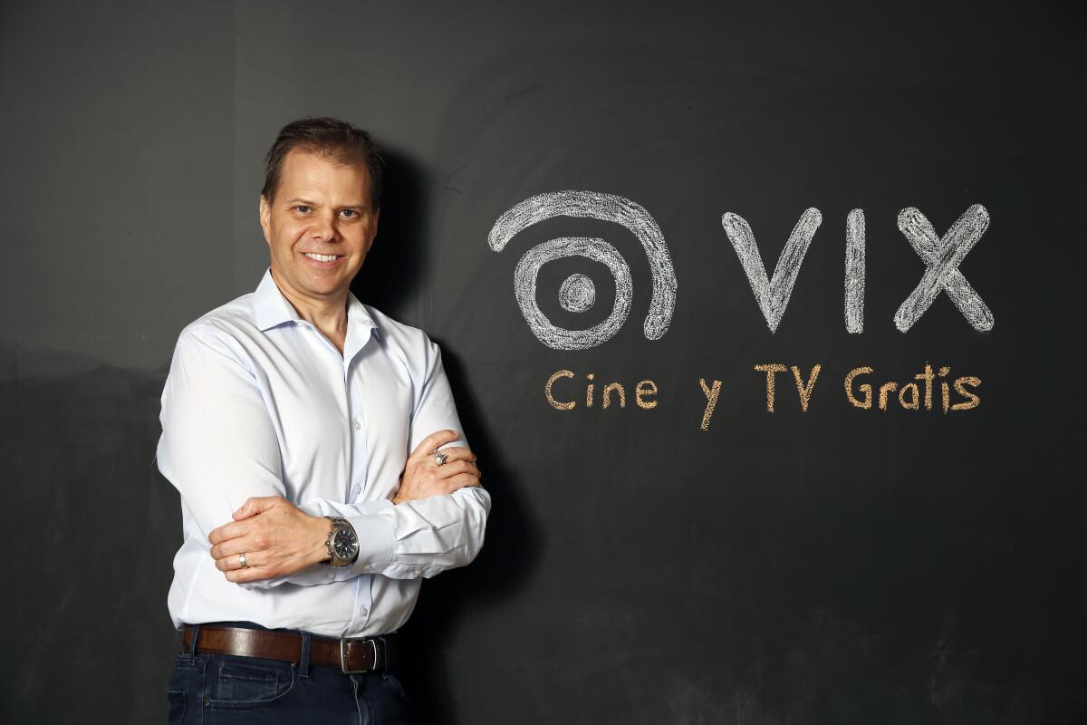 Richard Hull, chief strategy officer for Vix, a Miami-based Spanish-language streaming service. 
