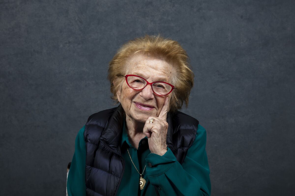 Ruth Westheimer, from the documentary "Ask Dr. Ruth," photographed at the 2019 Sundance Film Festival in Park City, Utah.