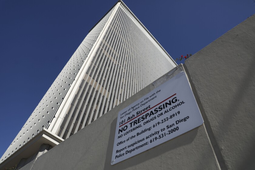  View of the 101 Ash Street building in Downtown San Diego on Monday, June 20, 2022. 