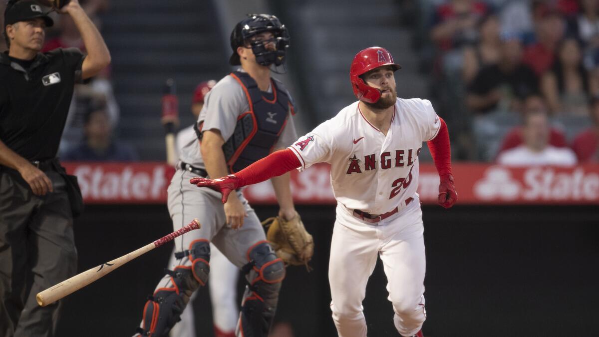 Angels prospect Jared Walsh adjusting to life as a two-way player - Los  Angeles Times